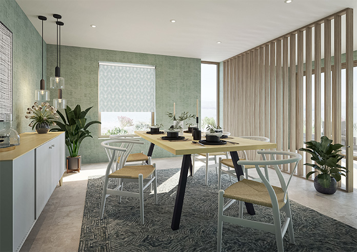Roaring 20s, Chalk Green - Twist&Fit Roller Blind - Image 7